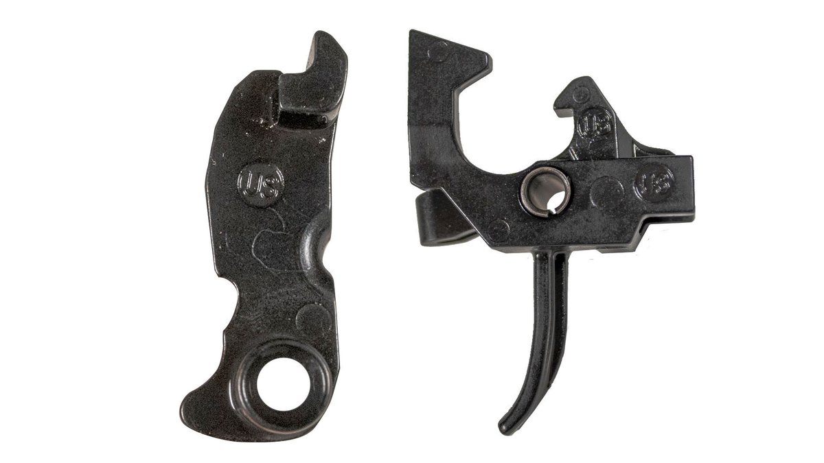 KVARCorp's tweet image. Now featuring the Enhanced Fire Control Group (FCG) for AK- and RPK-based rifles with stamped receivers. Head to k-var.com for more info!

@FIMEgroup's Enhanced FCG includes a single-hook trigger, hammer,disconnector, disconnector springs.

#fimegroup #triggergroup