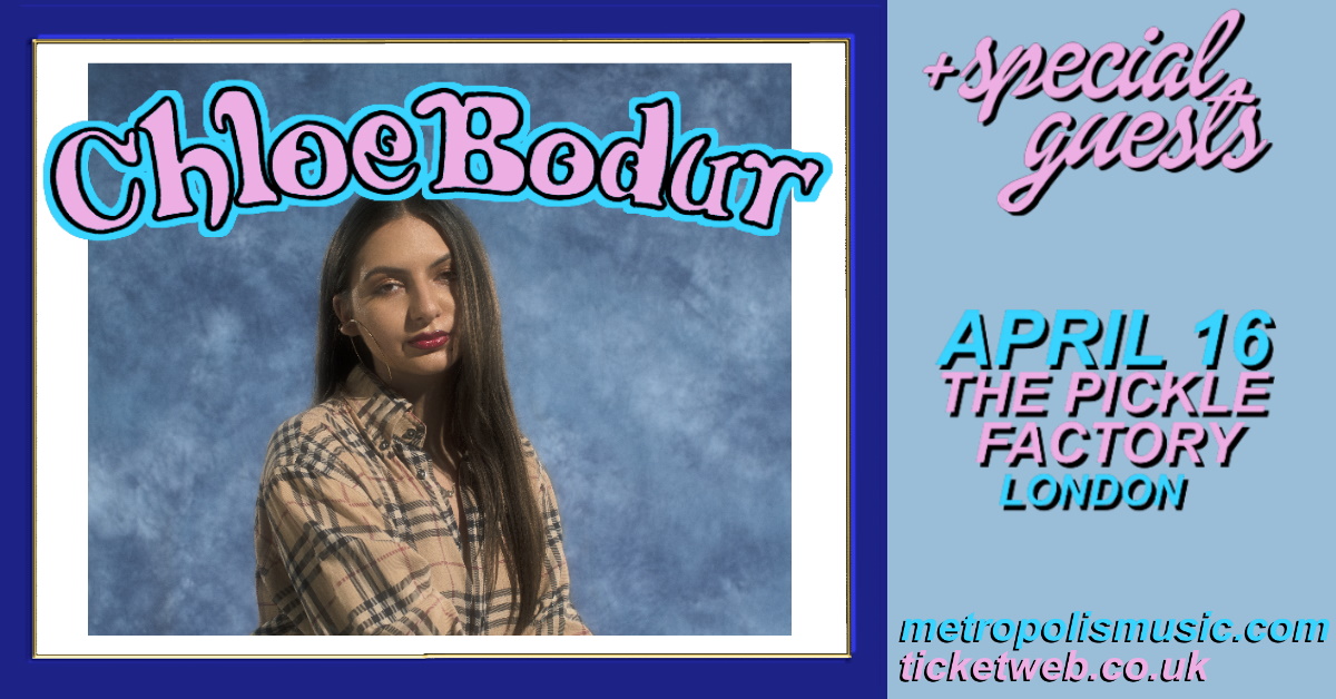 In the short time @c_bodurmusic has been releasing music, she has showcased her relentless work ethic, coupled with ‘soul beyond her years’ makes her an independent artist that refuses to go unnoticed. See her at London's @PickleFactoryE2 on 16 April 👉 metropolism.uk/iLUC30qlxOn