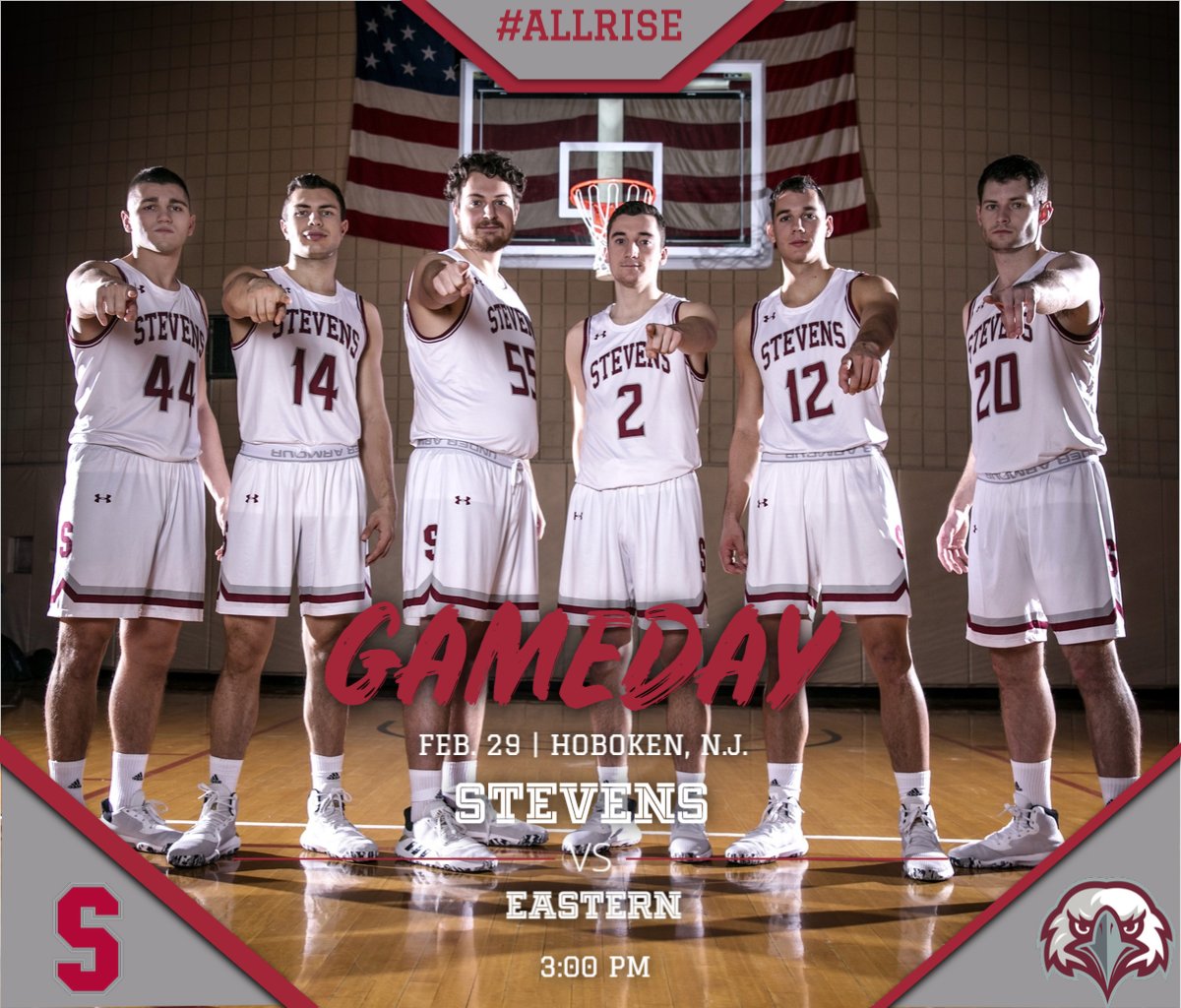 StevensDucks's tweet photo. .@Stevens_MBBall wants to see YOU in Hoboken today!
Stevens looks to win its 1st conference title as they compete for the MAC Freedom crown vs. Eastern!

📍: Canavan Arena
💻: https://t.co/scqTLOSoqX
📊: https://t.co/yTa5wRJ8yK
🎙️: Ralph Bednarczyk

#AllRise #d3hoops #MAChoops https://t.co/dCW9gfxS3T