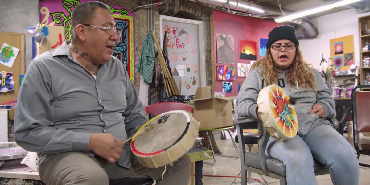 takecareus's tweet photo. Did you know the #nativeamerican community experiences loneliness in higher rates than the rest of the population? Watch as one woman reclaims her health and her history through the power of #communityhealing and the sound of the drum: https://t.co/8N8rPZv3qy. https://t.co/oNt0kaS37B