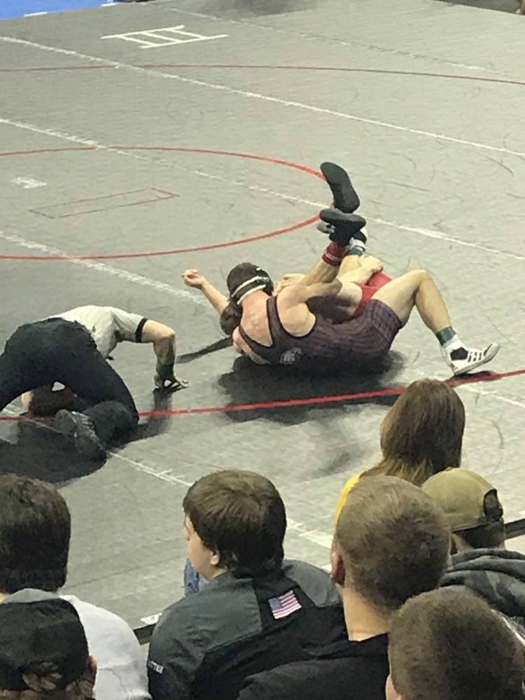 JTownBoosters's tweet photo. State Wrestling update: Dean Neff pinned his opponent at 59 seconds to move on to the 3rd place match this afternoon. #GoEagles https://t.co/GnJ0VIhxu4