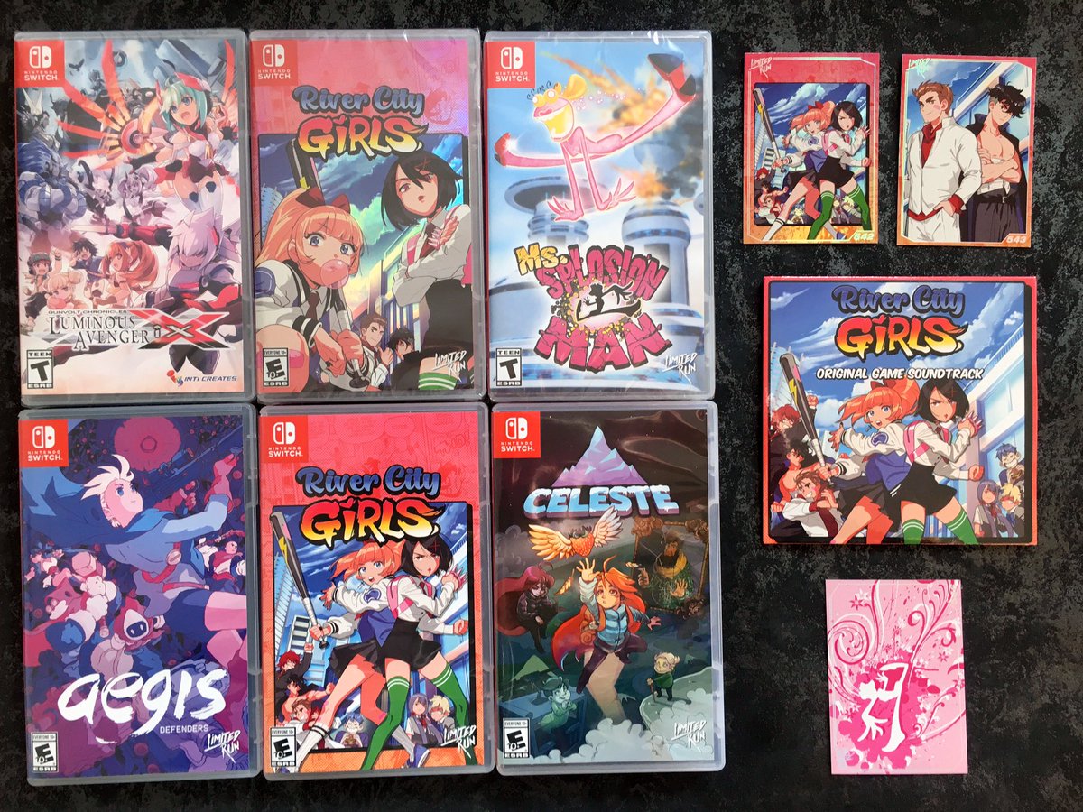 BennyKong64's tweet photo. Some new @LimitedRunGames #NintendoSwitch additions to play, and some cover variants to collect. Just in time for wrapping up #MyFebruary.
Funny coincidence on the pink-purple-light blue color scheme. 🟣 https://t.co/H1kq03Zo0S