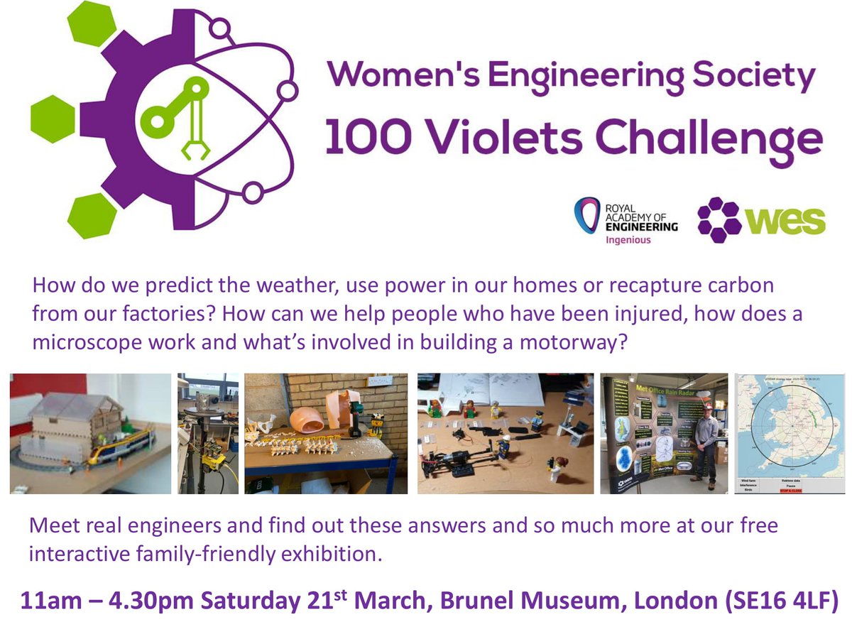 *3 weeks today* we're hosting a free family friendly engineering exhibition and open day at <a href="/BrunelMuseum/">Brunel Museum</a>. The 7 exhibits showcase a wide range of engineering disciplines, and you can see the oldest underground in the world! #london #stem #thingstodoinlondon #Engineering