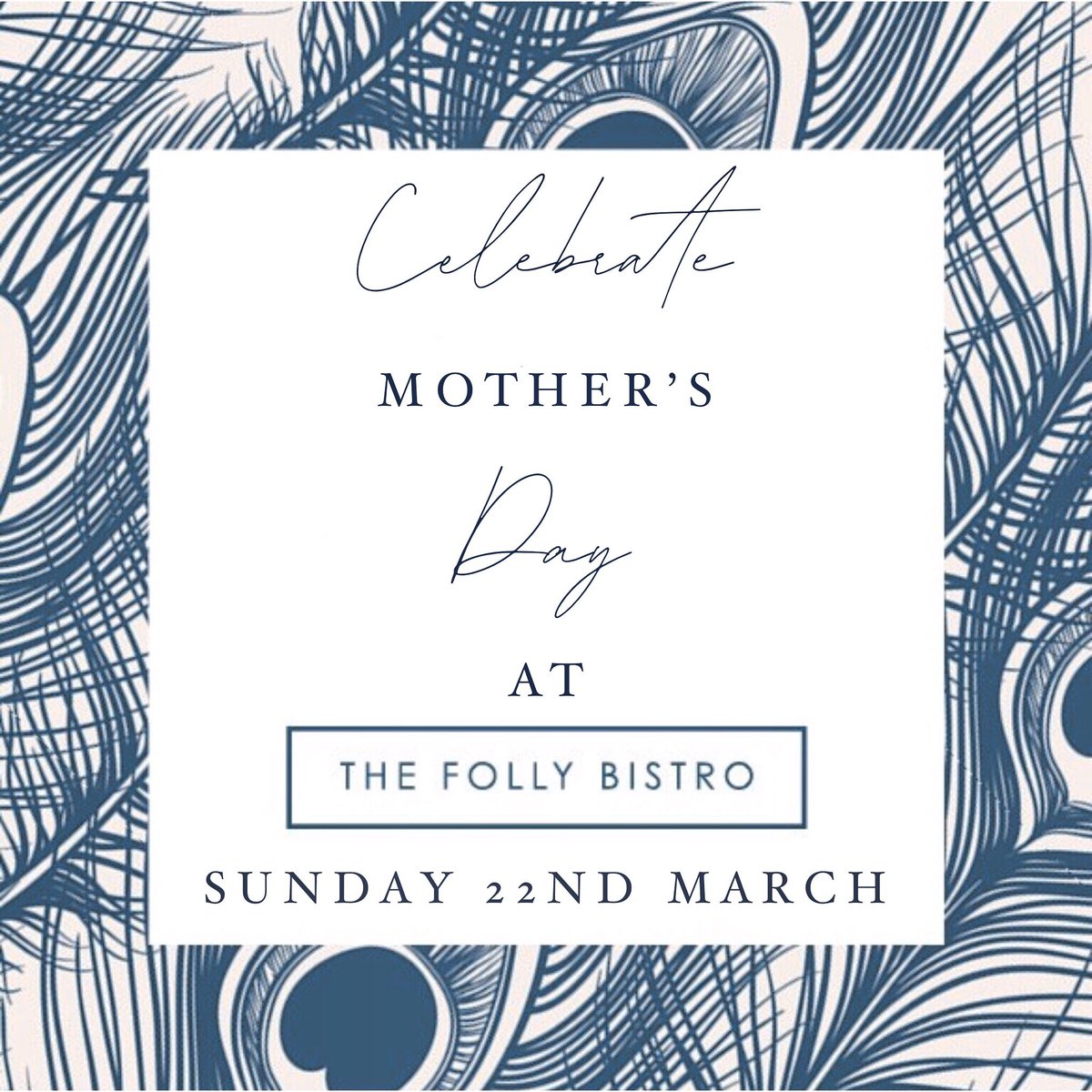 Celebrate Mother’s Day at The Folly Bistro.. our delicious 3 course set price menu can be found at ➡️ thefollybistro.co.uk/folly-events/m…
📞 Call 01245 400315 to find out our availability!