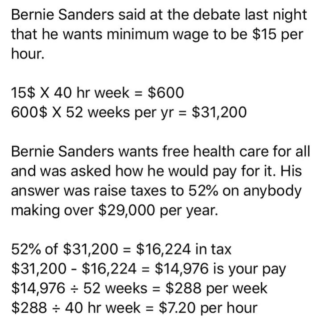 LonnieCRatliff1's tweet image. #BernieMath