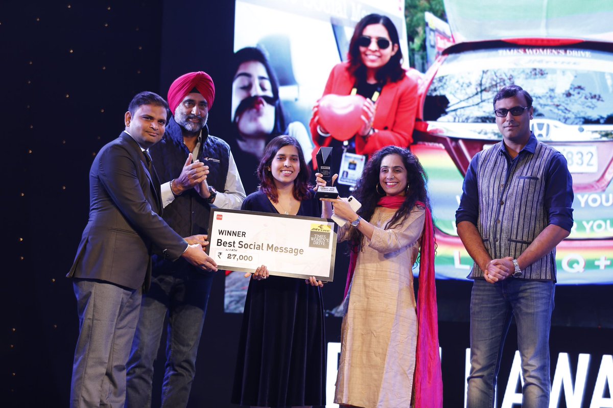 JKTyreRacing's tweet photo. Here are all the winners of all of the Award categories of the JK Tyre Times Women's Drive,North Chapter! 
Congratulations to all the lovely ladies! 

#livedriven #shesgotthedrive #timeswomensdrive #awardcerrmony #womensdrive #driveforchange #womenpower @JKTyreCorporate https://t.co/XHGVRBgd2B