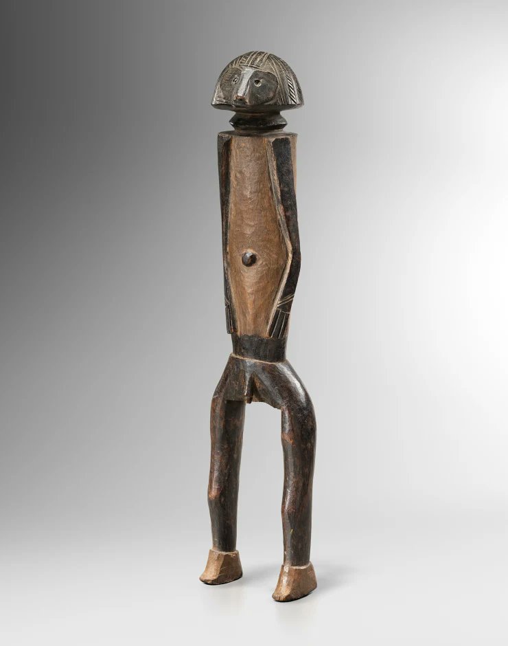 ericvanthoff's tweet photo. Can't help it but love African #Ethnographic #Tribal art as well! Authentic Abstract Subtle Symmetric! Check #Banda statue from Master of #Mobaye North-West DRC #Congo! For sale next week @TEFAF for ~€200.000! Crafted around 1850! Superb pedigree! Must-See Galerie @degrunne! https://t.co/fvOWVWa1dW