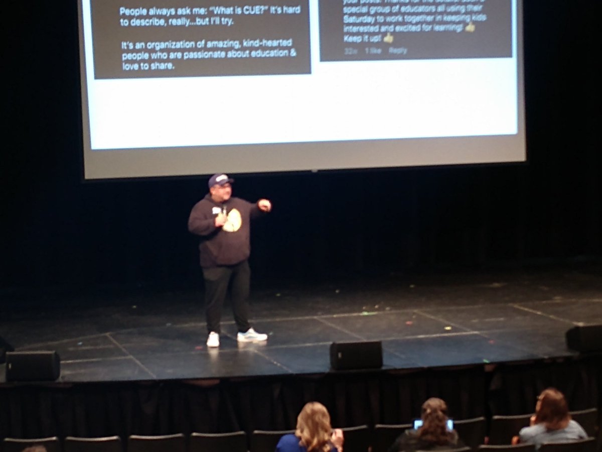 dromano21's tweet photo. Kicking it off at @GoldCoastCUE #LeapandLearn is the one and only @edcampOSjr https://t.co/b2yAJbYk6y