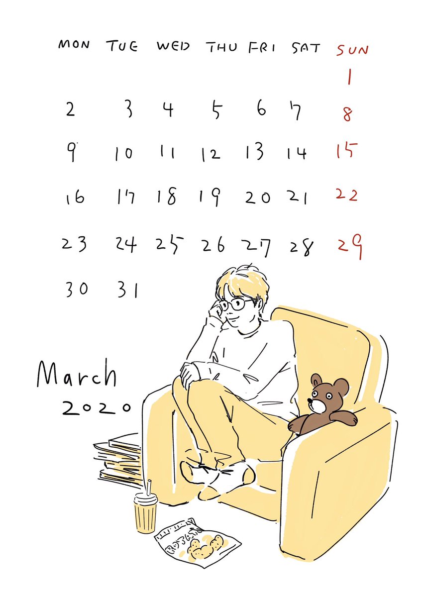 ようこそ3月。
面白いこと、楽しいこと
予感していこう。

#3月 #March #カレンダー
#sayako_illustration 