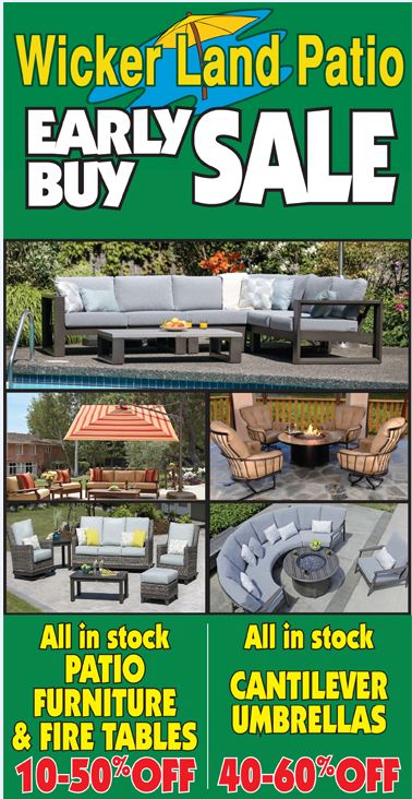 Modern_Patio's tweet photo. Spring is almost here!  HUGE SALE THIS WEEKEND at Wicker Land Patio and Modern Patio!  Hurry in!!! https://t.co/OKPSFPntnt