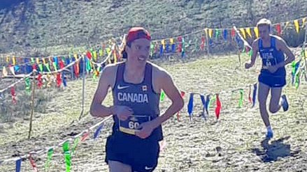 LUXCTrack's tweet photo. LU XC runner, Keon Wallingford, just placed 8th at the Pan-American Jr XC Championships. He was the 2nd Canadian across the line, surging up this final hill to pass the 3rd U.S. runner. Chase Canty also raced but had to withdraw because of a leg injury.
@LaurentianU  @LUVoyageurs https://t.co/JUnpBNkJ8W
