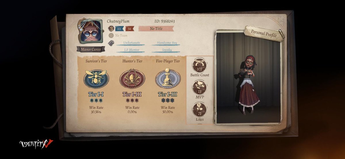I'm playing Identity V. Fancy a game?