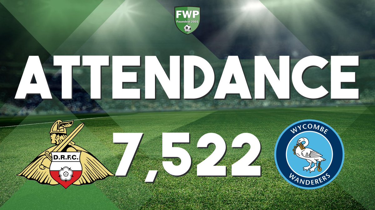 FWPDoncaster's tweet photo. ATTENDANCE: @FWPDoncaster v @FWPWycombe - 7,522 https://t.co/JzX8Oi29Cx https://t.co/cgS8fyyTPh