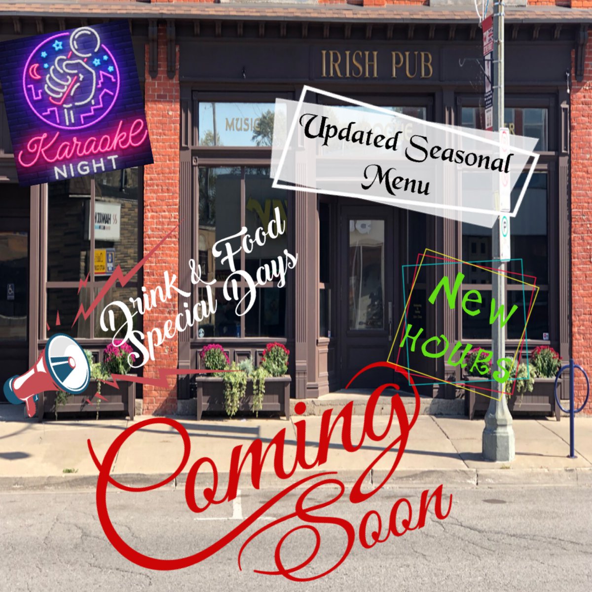 PoguePub's tweet photo. The Pogue - Irish Pub in Wheatley Ont. has exciting changes soon to come!!  Watch for updates as they happen and will ONLY be released when finalized!! What is your hunch as to when each will happen and what the changes will involve? #supportlocalbusiness #alwaystimeforagoodtime https://t.co/XYhcQWRJ4J