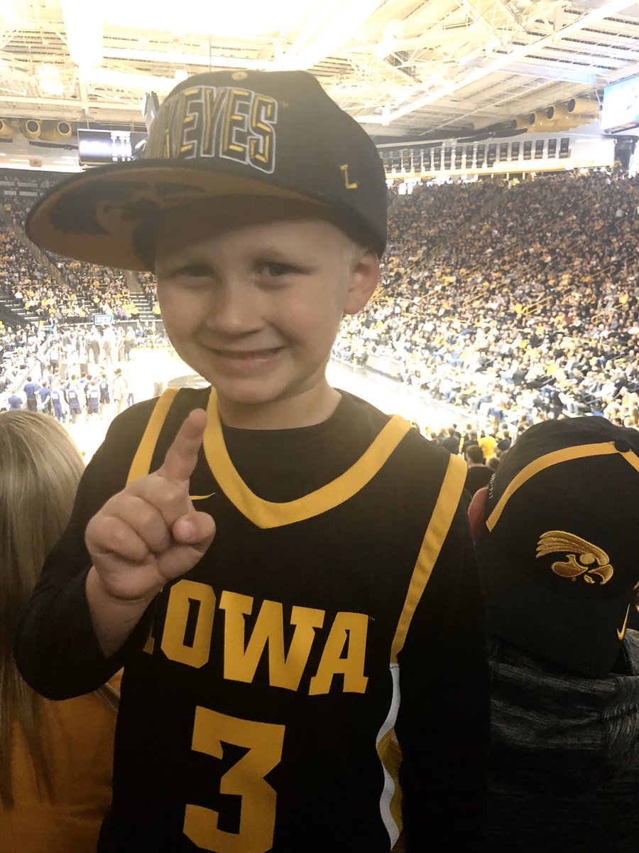 aricaohloff's tweet photo. #1 Hawkeye Fan in the house! 🏀 
 #FightForIowa #Hawkeyes https://t.co/ba7U5VMkqI