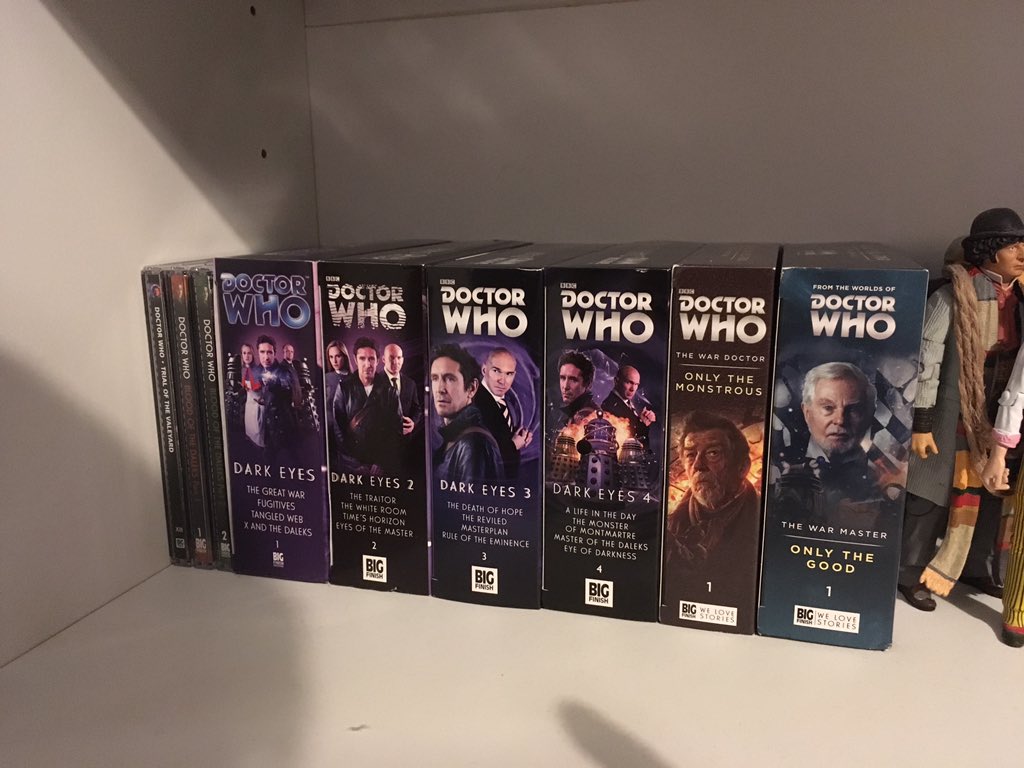 Got Blood Of The Daleks in place (a great place to start for those wanting to get into Big Finish) and also found Trial Of The Valeyard for cheap so that’s in there too!  #BigFinish