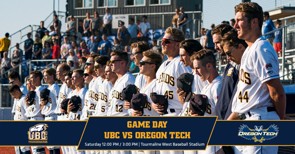 ubc_baseball's tweet image. GAME DAY! Thunderbirds vs Owls for our home opener ⚾

🆚 @OregonTechOwls 
⏰ 12:00 PM / 3:00 PM
📍 Tourmaline West Baseball Stadium
📊 bit.ly/2SBLNMi

#GoBirdsGo
