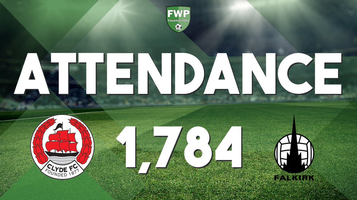 ATTENDANCE: <a href="/FWPClyde/">FWP Clyde</a> v <a href="/FWPFalkirk/">FWP Falkirk</a> - 1,784 footballwebpages.co.uk/match/2019-202…
