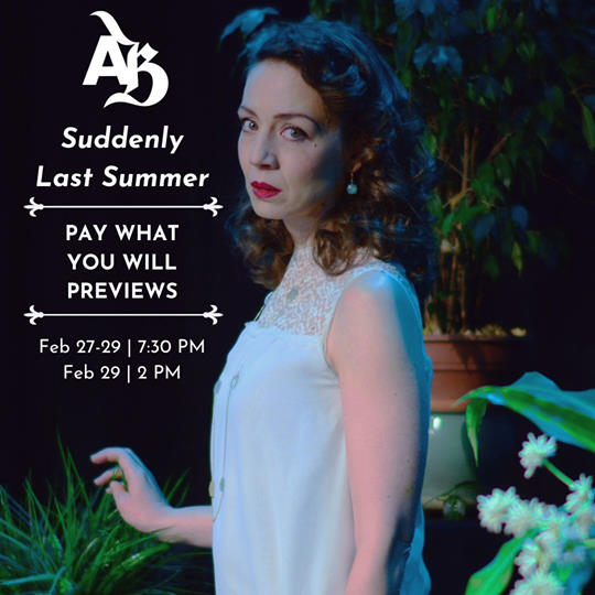 PWYC Preview today: 2pm and 7:30pm avantbard.org