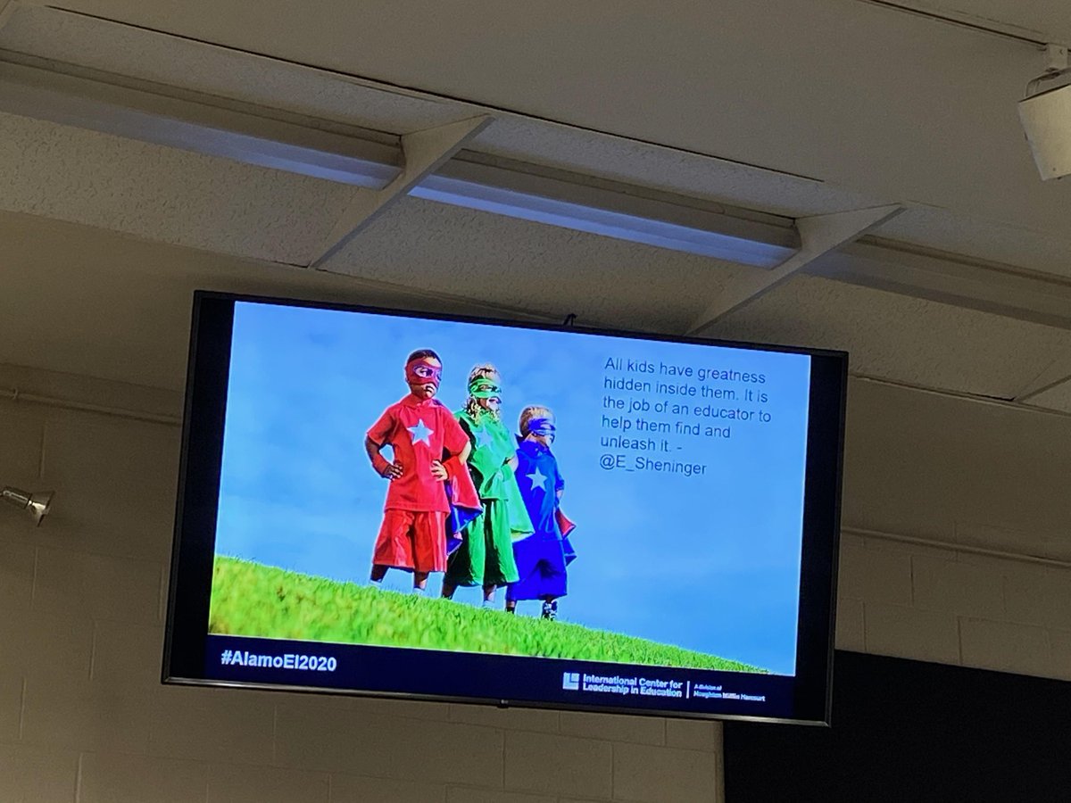 MKjoyoflearning's tweet photo. @E_Sheninger @Alamo_Educate #AlamoEI2020 WE ARE THEIR HEROS &amp; THEY ARE OURS! https://t.co/Ow4mGTNcQr