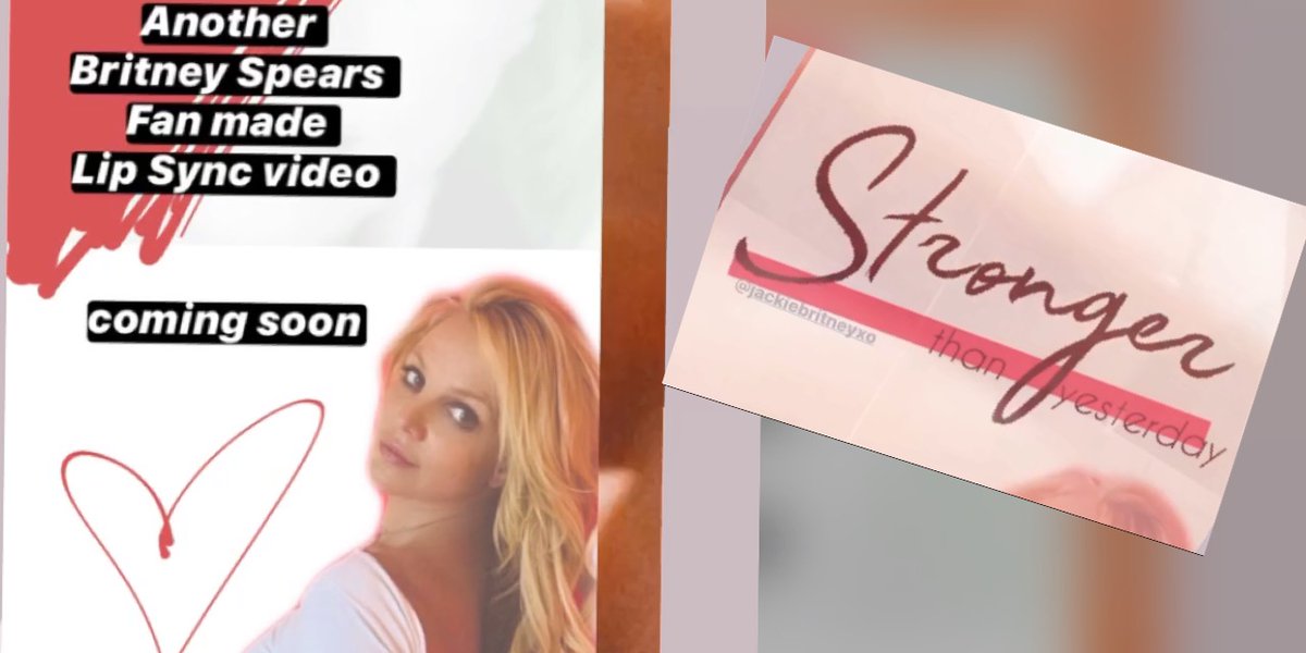 JackieBritneyxo's tweet photo. Fanmade Lipsync video In the works , if youβre interested we are doing Stronger β€οΈ #BritneyAddicts #BritneysBitches #TheBritneyZone #jackiebritneyxo #StrongerThanYesterday ππΌπ€πͺπΌ https://t.co/G99eEbp30e