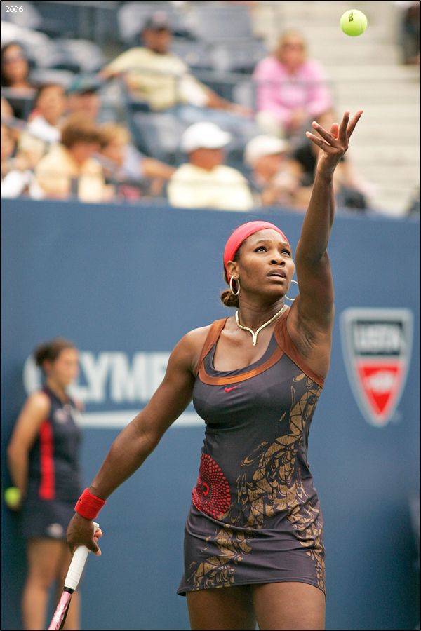 2006 brought challenges. Serena was out for most of the year, struggling with injuries and depression, competing in only two slams: the Australian (losing in the 3rd) and the US Open (losing in the 4th). Sharapova would beat Henin in the US Open final 6-4 6-4, her 2nd slam.