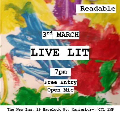 readablezine's tweet image. LIVE LIT IS BACK IN STYLE AND WILL BE COMING TO YOU ON TUESDAY THE 3RD MARCH AT 7PM. WE’LL SEE YOU AT THE NEW INN! 

What’s Live Lit? I hear you ask. Well, Live Lit is a chill, open-mic event for writers to come and perform their work whilst having a pint 🍻