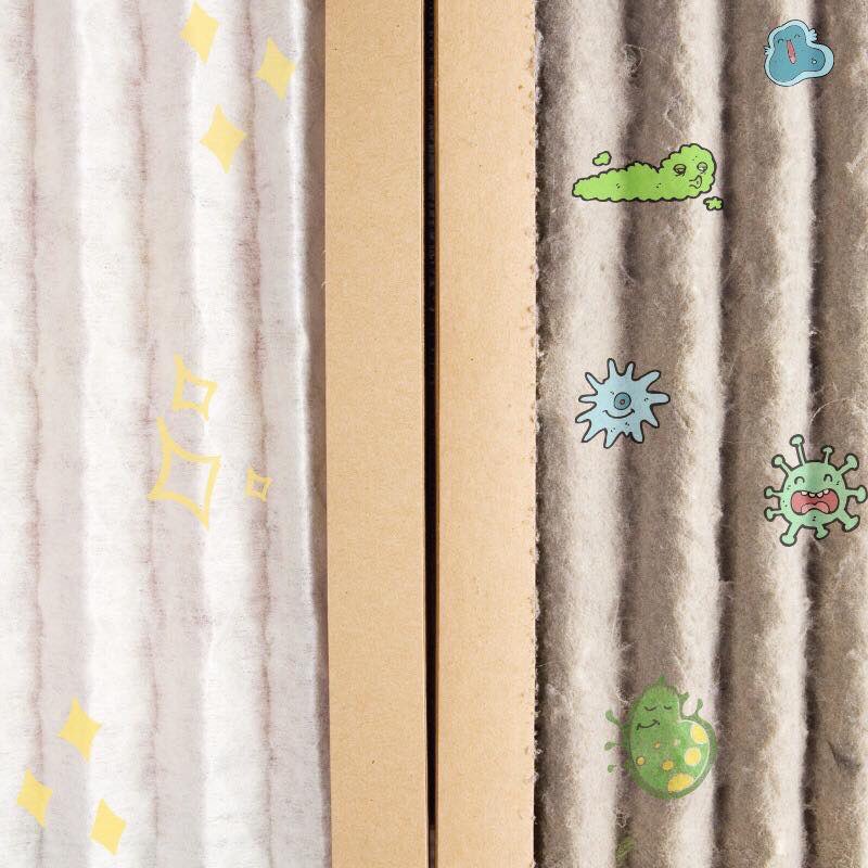 REMINDER: change your air filters regularly. Every month you should check your home air filter. If it’s dirty you’re breathing in harmful pollutants, allergens and other particles 😱 #HomeTip