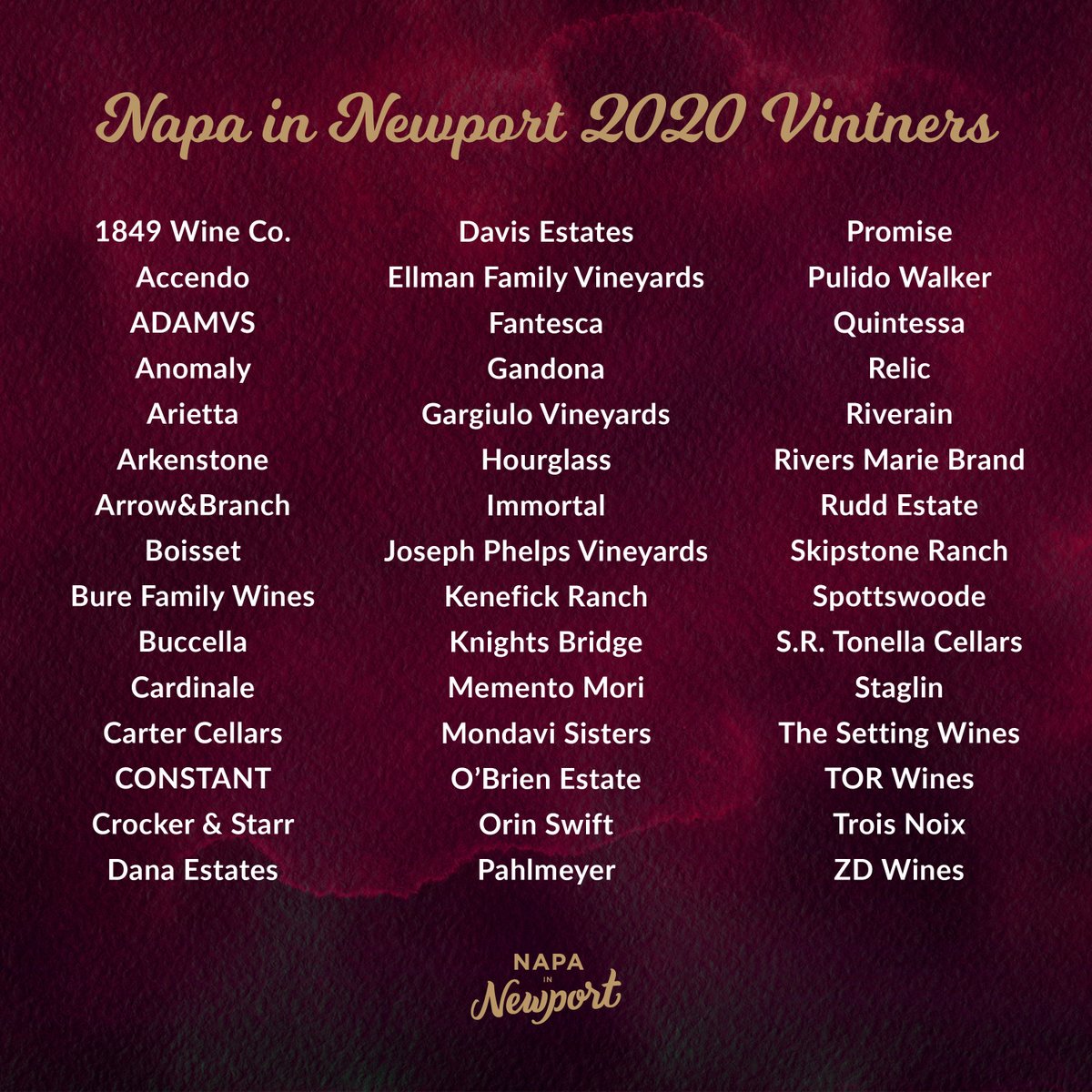 BuccellaWines's tweet photo. Honored that our Winemaker Landon Donley will share @BuccellaWines alongside many exceptional #wineries at "Napa in Newport" today at the @MonarchBResort #Napa #napainnewport #Buccella #BuccellaWines #BuccellaWine #YouCanSipWithUs #LeapYear #CabernetSauvignon #NapaCabernet #wine https://t.co/V1IxAyvbRZ