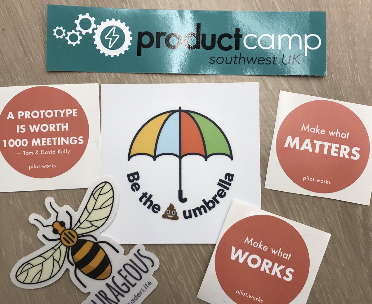 tamsin_hodge's tweet photo. Itโs been a good day for collecting stickers at #ProductCampSW ๐๐ https://t.co/ysroLgvyhY