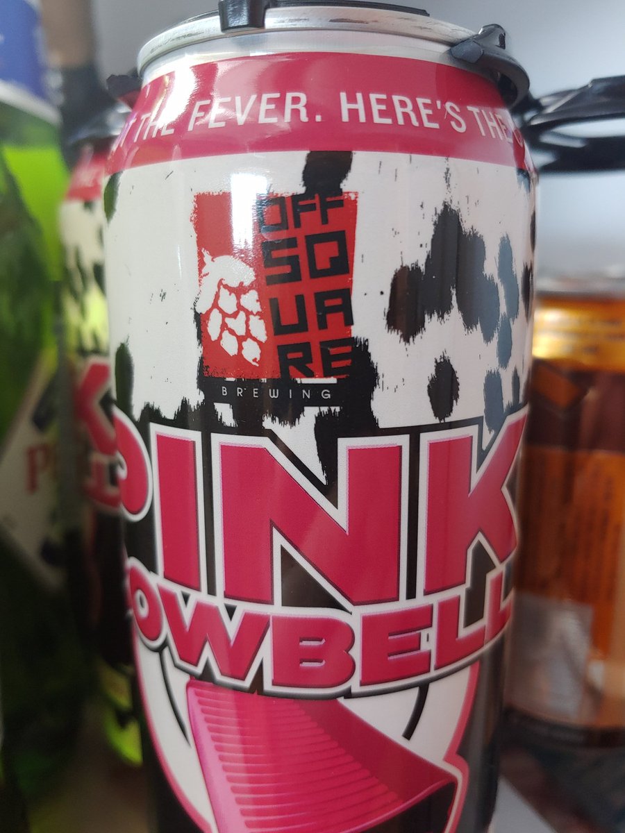 RobertRolfeFedd's tweet image. My Friday Indiana Beer was @OffSquareBrew Pink Cowbell! Absolutely amazing Strawberry Milkshake IPA!! C'MON NOW!!!