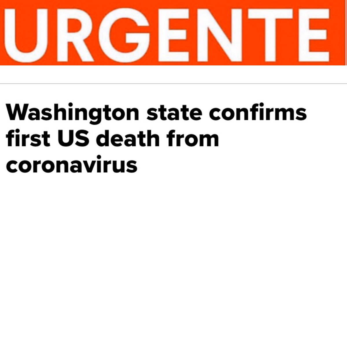 PabloSpyer's tweet image. Confirmada primeira morte por Coronavírus nos EUA