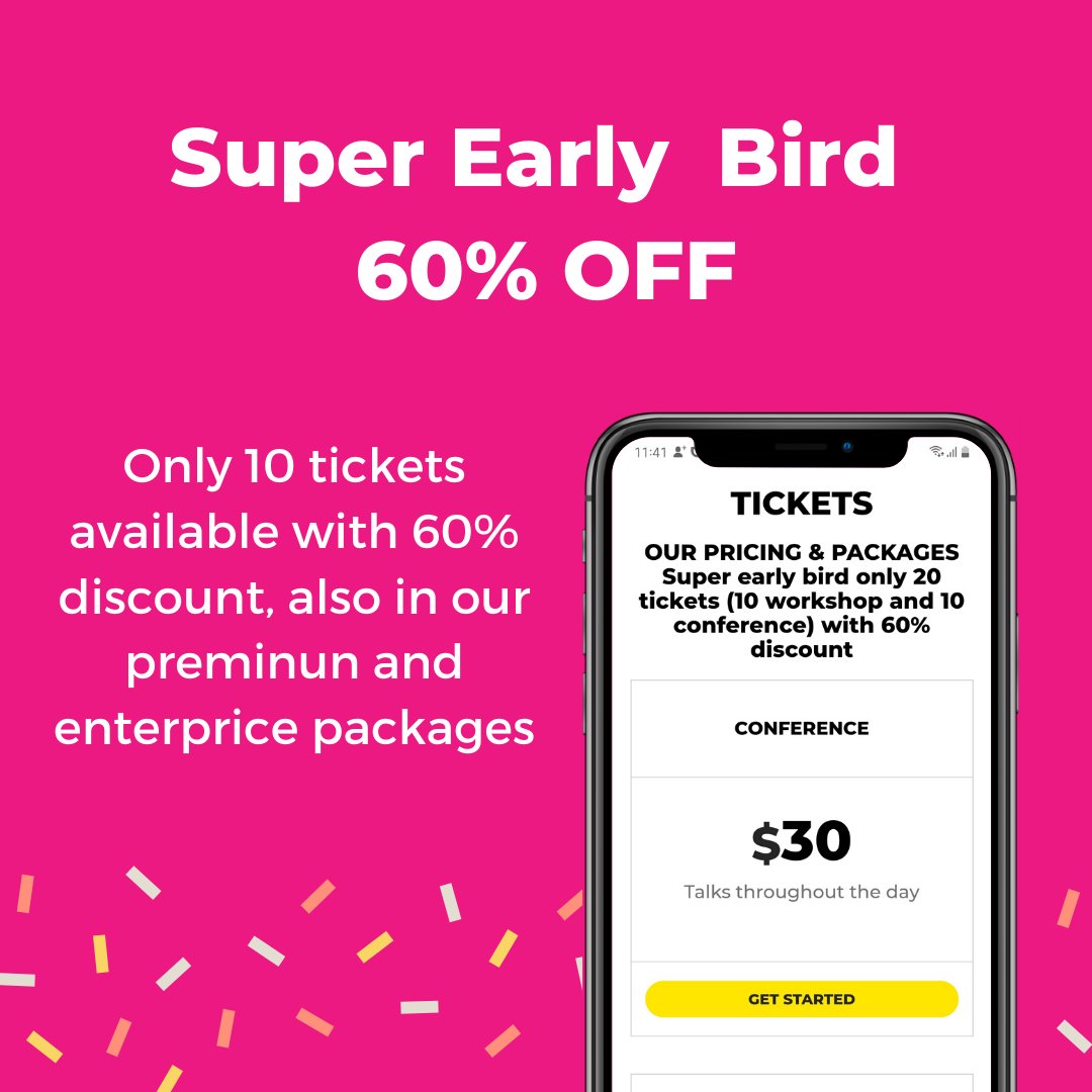 NgConfCo's tweet image. We are very excited to announce our ticket launch with an initial super promotion 👏🅰️🇨🇴.

Hurry up and get your tickets now in ngconf.co

#angular #ngconf #angular9