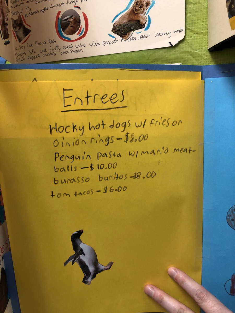 DizTrain's tweet photo. Kiddo created a @penguins themed restaurant. My favs:
Kris Chips w Letangy Dip
Barrasso Burritos
Evgveni Eclair https://t.co/AF7h3mIzYn