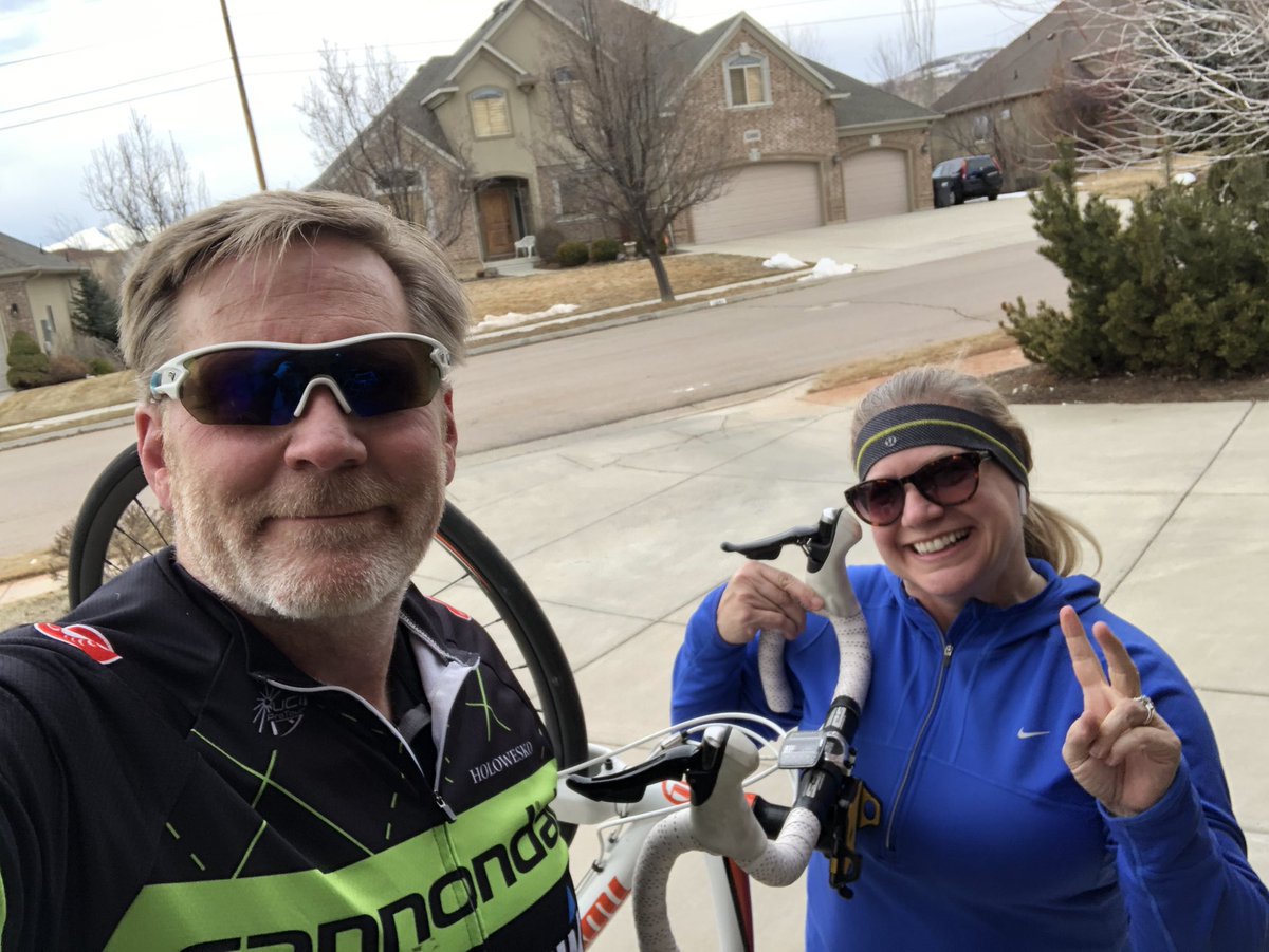 Changed things up today. Instead of #runwithIntermountain we did #bikewithIntermountain What a wonderful #13miles this morning along #MurdockTrail #loveyourheart #exercise #exerciseismedicine @Intermountain