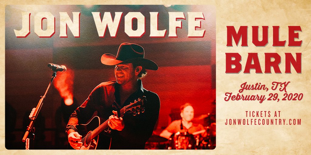 jonwolfe's tweet photo. Justin, TX! Y’all ready for a good time at @MuleBarnTexas tonight!? RT if you’re coming out. https://t.co/JrygSNZBTf