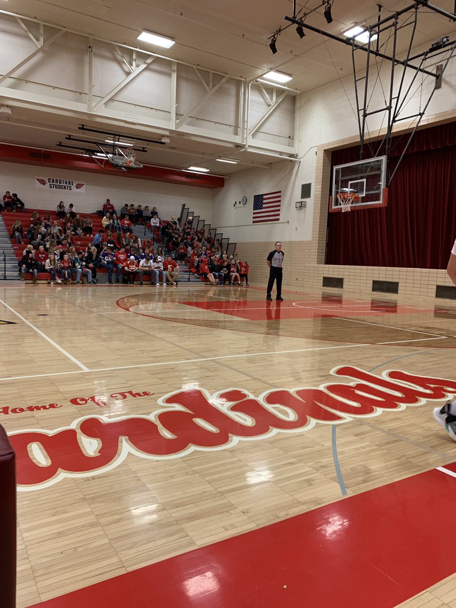 Playoff time! #3 Cardinals face #6 St. James in the Classic Gym, wear your red!