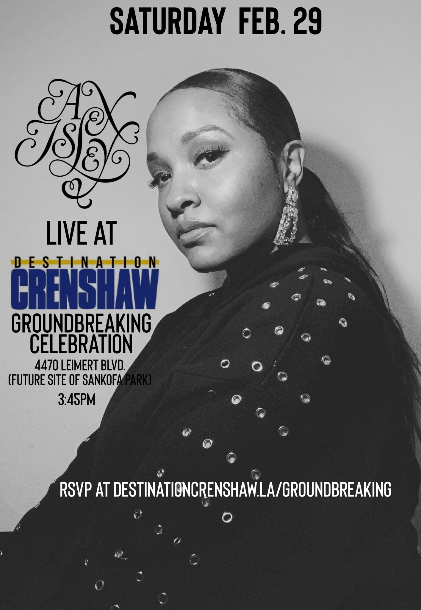 Alex Isley on Twitter "See you at 345p! destinationcrenshaw…