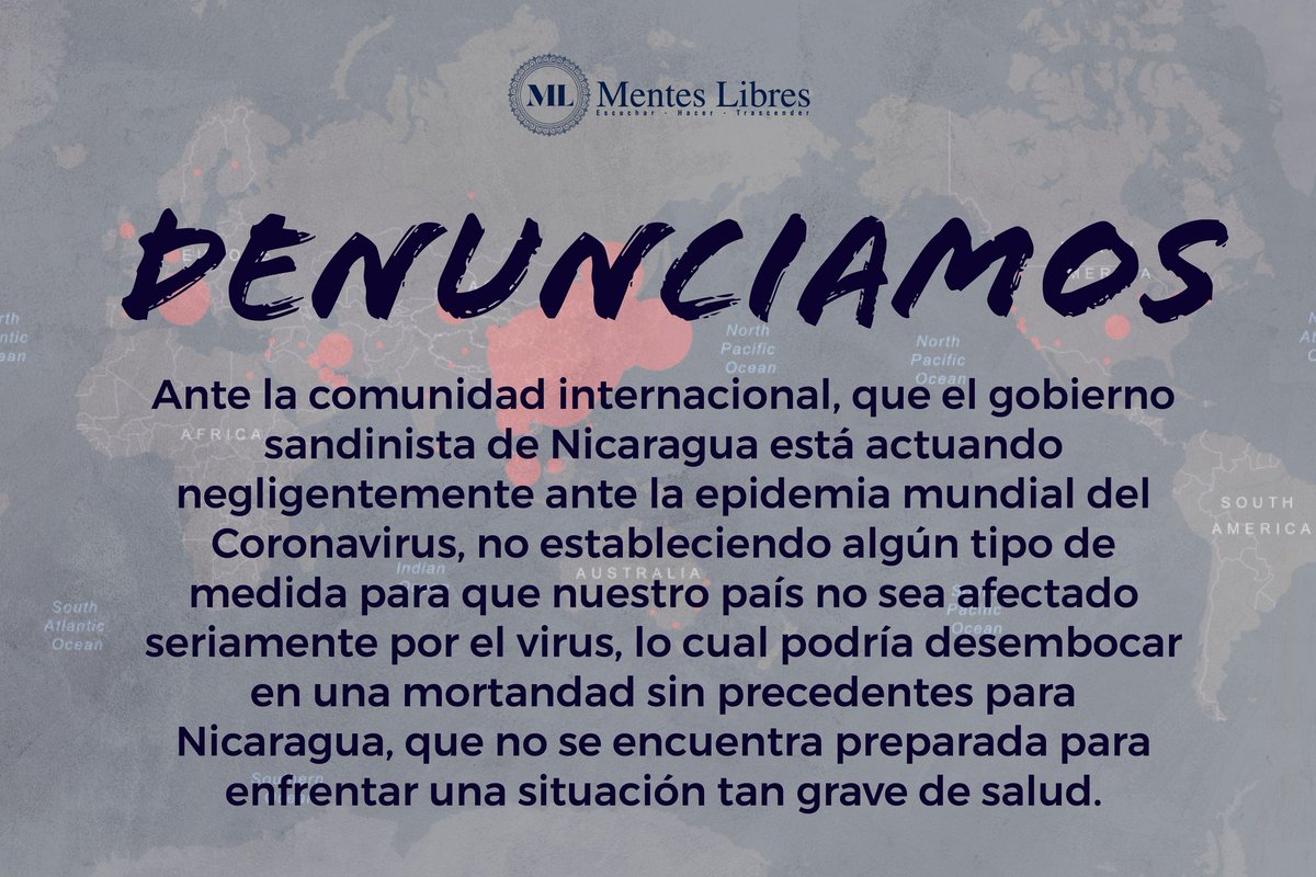 yoelibzani's tweet photo. El régimen sandinista lejos de prevenir una situación grave de salud para Nicaragua, pretende mediante jornadas populistas del Ministerio de Salud engañar a la población sobre su "preparación para enfrentar al virus".

#SOSNicaragua
#MinsaAsesino 
#YoSoyML https://t.co/Ddw7mOaMlW