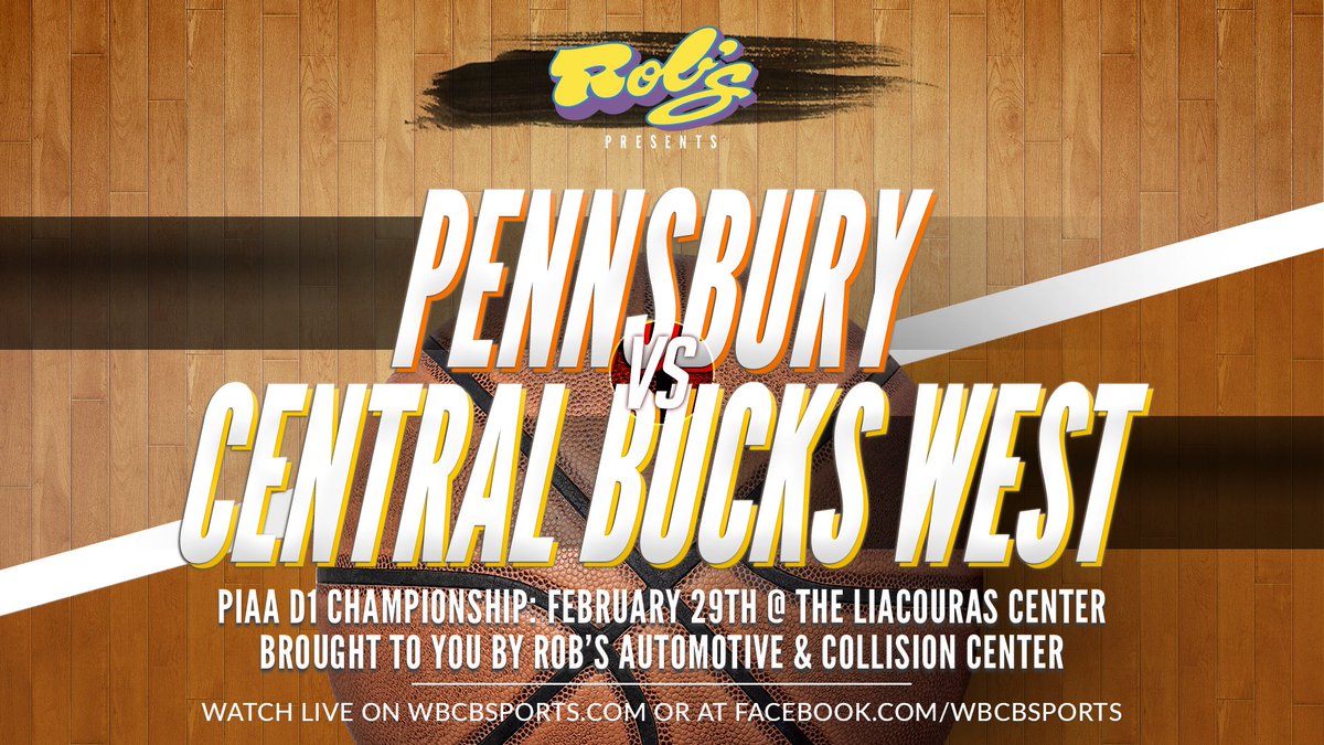 Who is ready?!?!? 🏆 

🏀: <a href="/cbwestgbb/">CB WEST GIRLS BASKETBALL</a> vs. <a href="/PSD_GBB/">Pennsbury Girls BB</a> (Girl’s)
⏰: 4:45

👀💻: wbcbsports.com 

PRESENTED BY ROB’S AUTOMOTIVE!