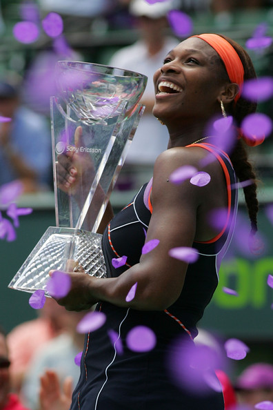 Serena reached the final of the Sony Ericsson Open, where she defeated Justine Henin 0-6, 7-5, 6-3.Once again, Sharapova was at home.SW: 4, MS: 2.