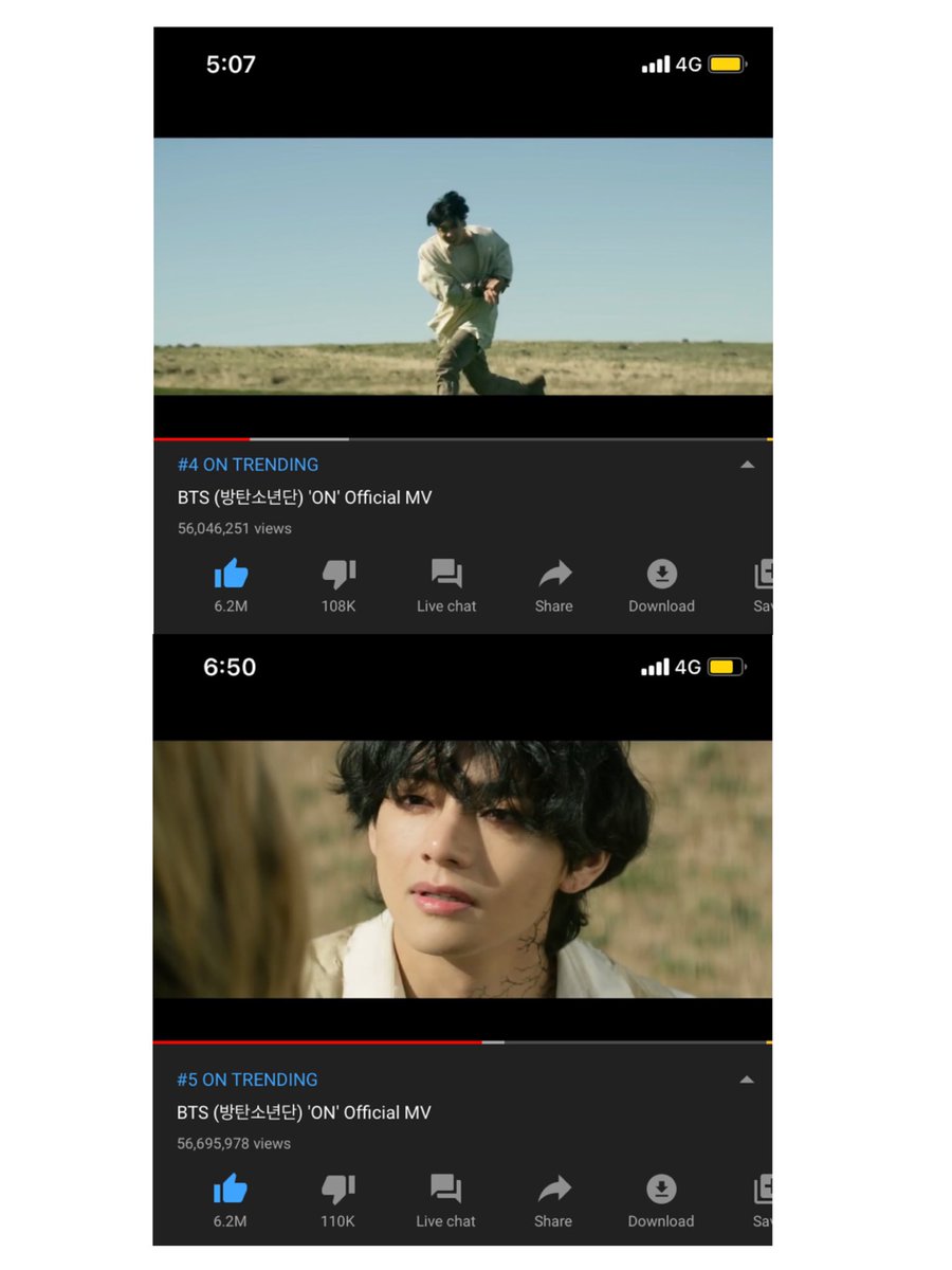 borahaekimV's tweet photo. @globalARMYforce @BTS_twt We only gained 650K views in 100 mins We gotta work harder #PartyONfire https://t.co/wNPgVYEUF4