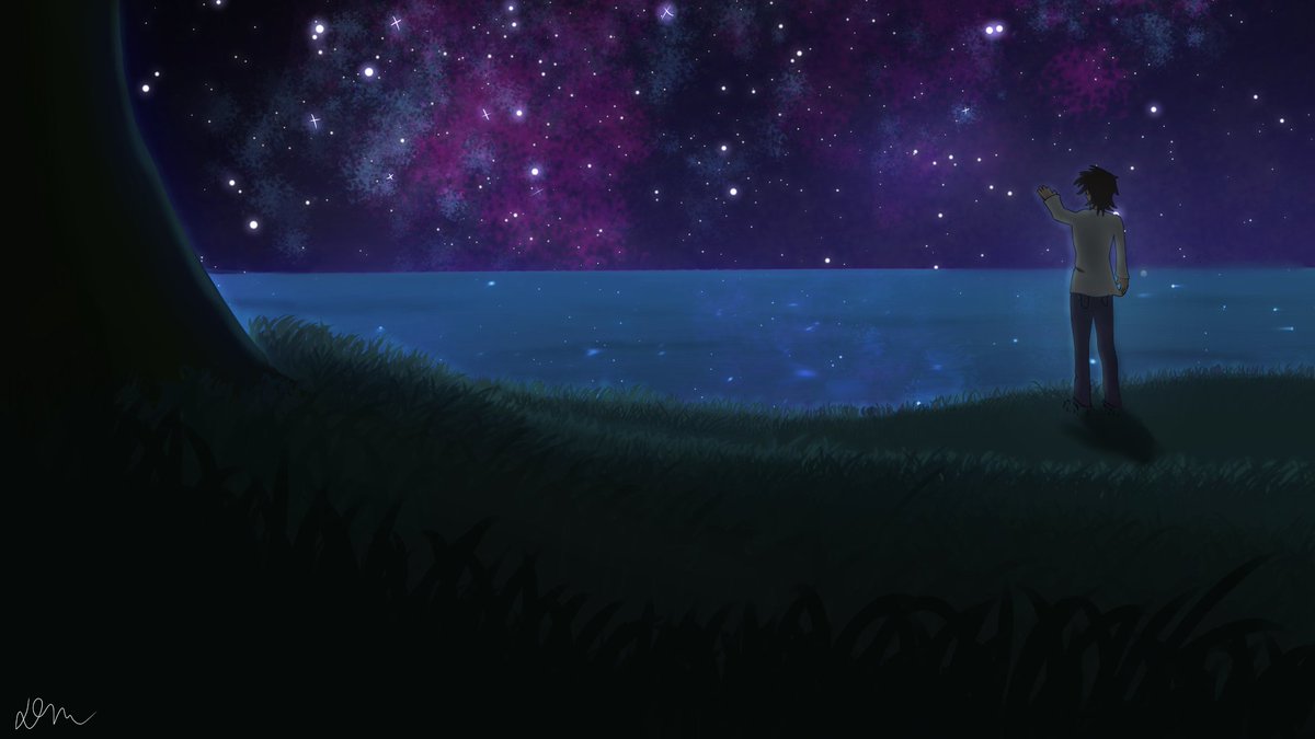 NotFedlol's tweet image. Always reach for the stars. Here's my latest piece working with backgrounds for the first time, and also my first piece in Clip Studio Paint. Let me know what you think!!