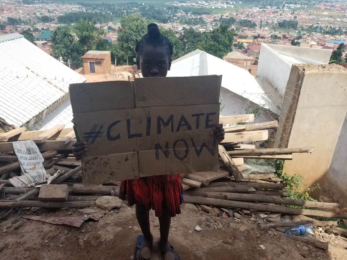 8) Edwin Namakanga,  @edwinNamakanga, 25, is a climate activist from Uganda. He strikes for the Congo and is part of  @Up_Uganda1! The second picture is his little sister who takes his pictures whilst striking!