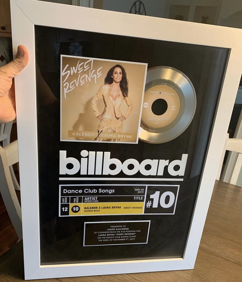 🙌🔥❤️ #SweetRevenge | #repost @KalendrMusic: One for the wall! My colab with <a href="/laurabryna/">Laura Bryna</a> “Sweet Revenge” hit #Top10 <a href="/billboarddance/">billboard dance</a>!