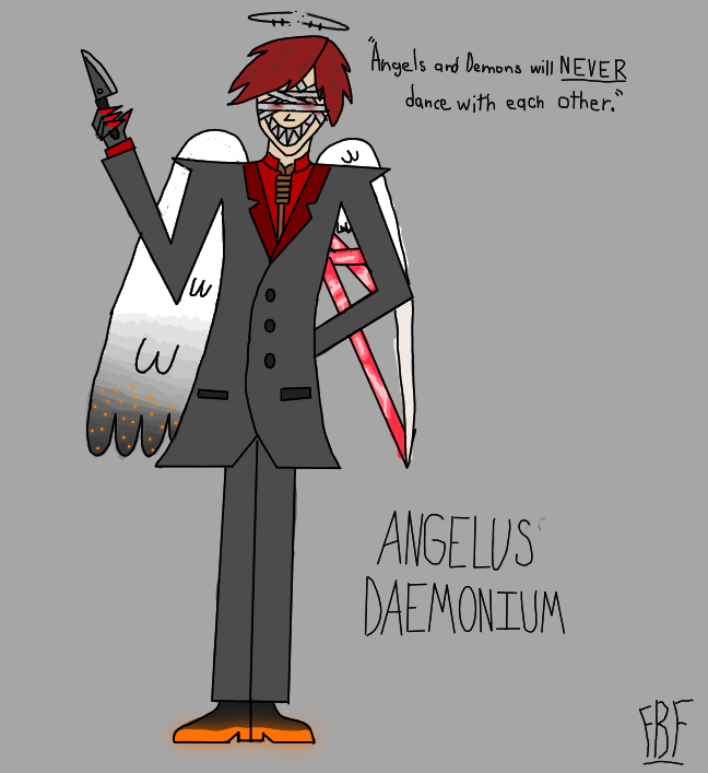 BFoxyton's tweet image. An OC Character I have designing and researching and designing for three long and painful months is finally finished. There are details that I need to work on but it's fine as this is the first of many Art Projects I will do. BTW, this character is my first OC for Hazbin Hotel.