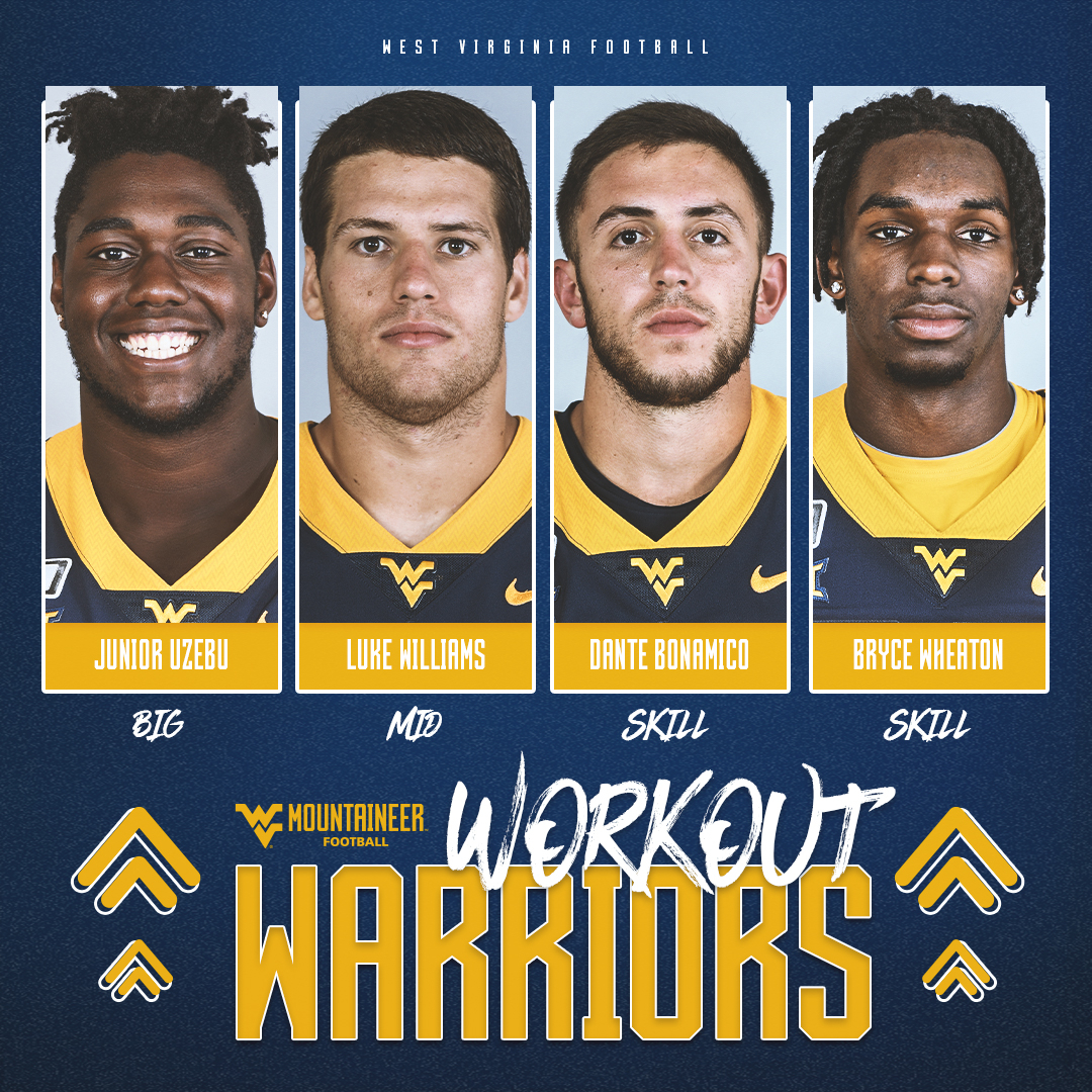 WVUfootball's tweet photo. Presenting our Workout Warriors &amp; Academic Student of the Week.

#HailWV https://t.co/b0iecs6gzj