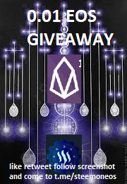 ackzacrypto's tweet photo. 0.01 EOS giveaway for 100 people.  Like retweet comment follow tag 3 friends and show screenshot here https://t.co/IcUBsfJuMX and get $0.05 in EOS OR 10 NDX get . @NewdexOfficial #eos #bitcoin #blockchain #eosio  Its Raining #EOS on @SteemEos Telegram! #giveaway #freecrypto https://t.co/K0RJUiFCzU
