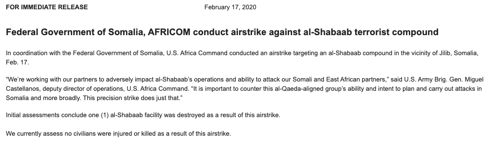 Meanwhile in Somalia