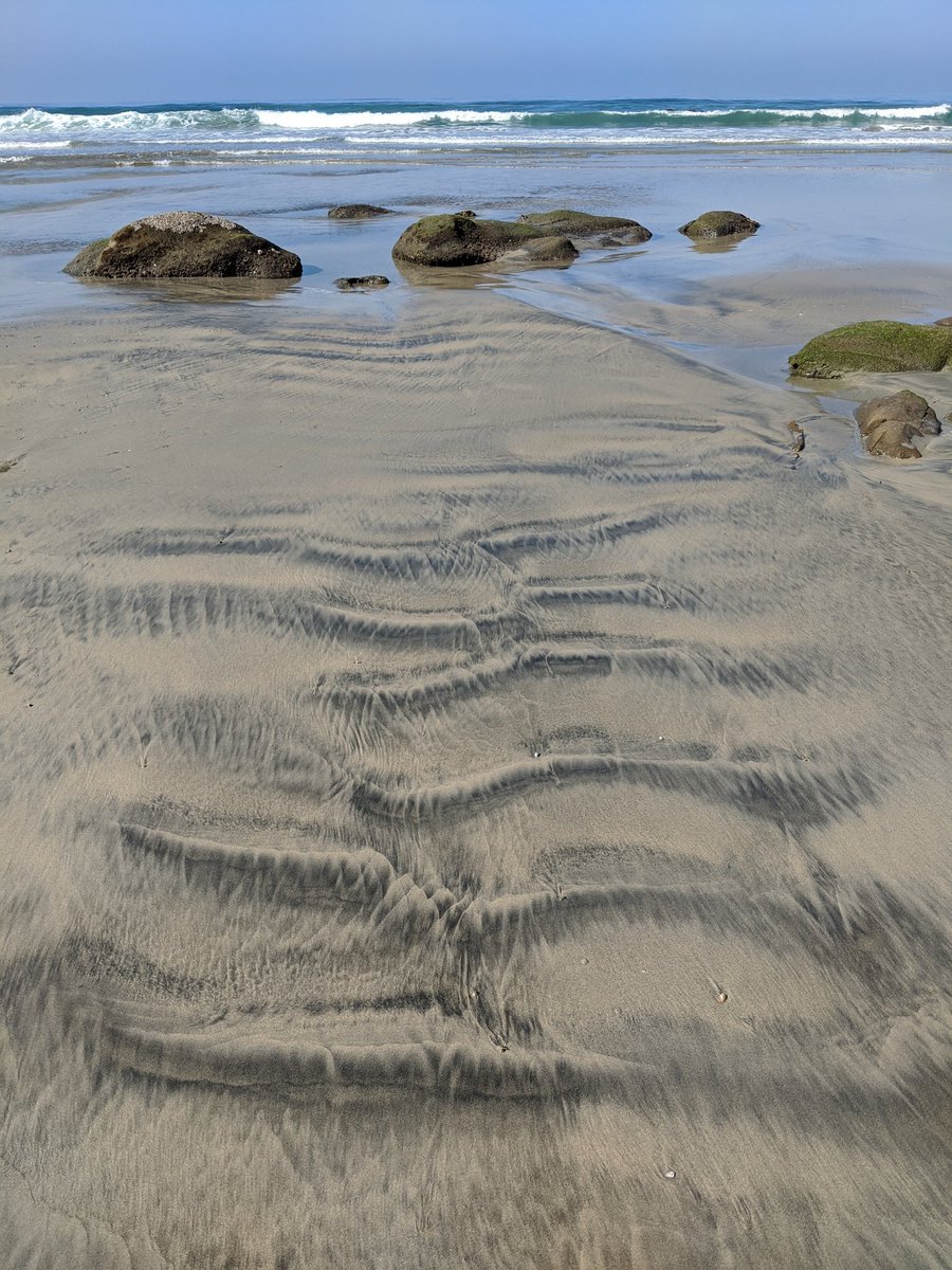 kokemikal's tweet image. Magnetite-sand-mix + water flow ➡️ #patternformation 🔥🔥🔥